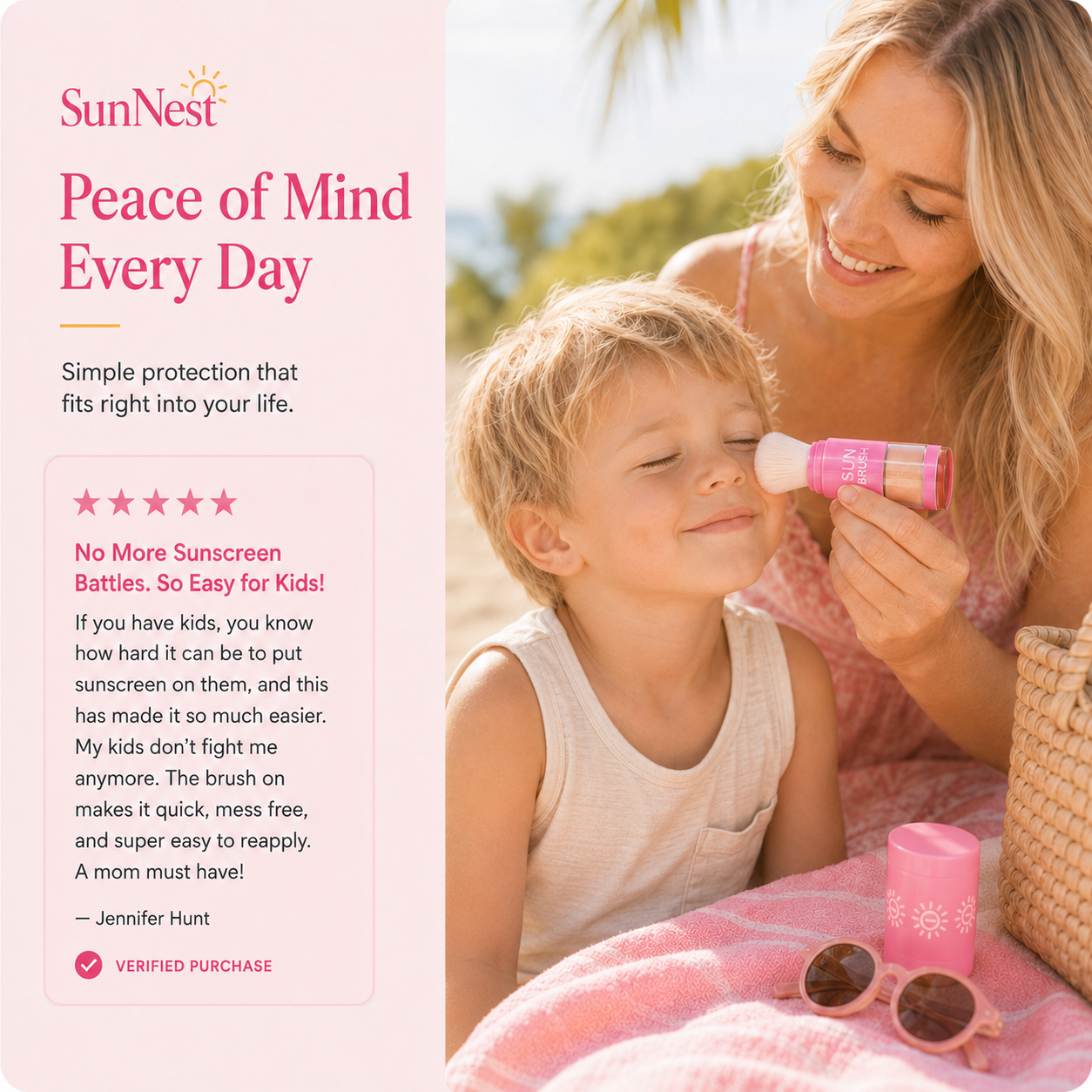 SunNest™ Mineral Sunscreen Brush SPF 50