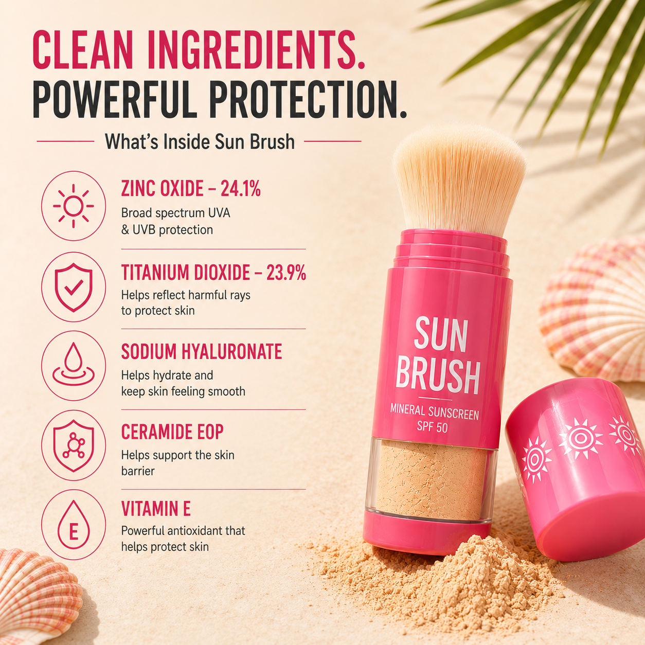 Brush-On Mineral Sunscreen SPF 50